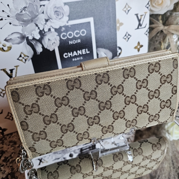 Gucci Beige and Brown long Wallet - Picture 5 of 14